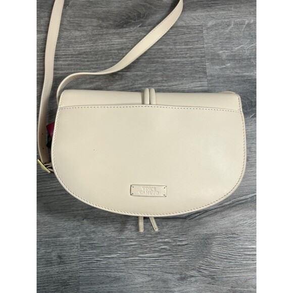 Vince Camuto Snap Shoulder Bag VC-JAIYA-CB  Warm Vanilla Color Leather NWT $188 - Picture 8 of 14
